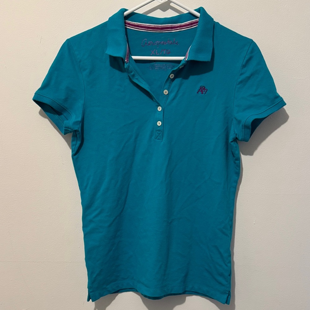 Women's Aeropostale Teal Polo Shirt